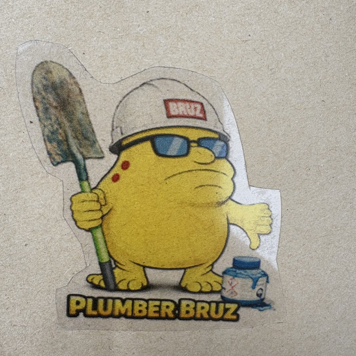 PLUMBER BRUZ STICKER