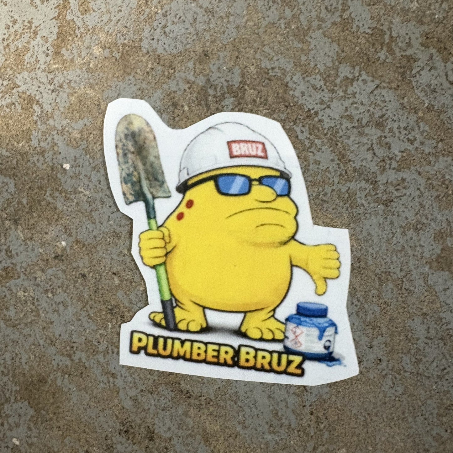 PLUMBER BRUZ STICKER