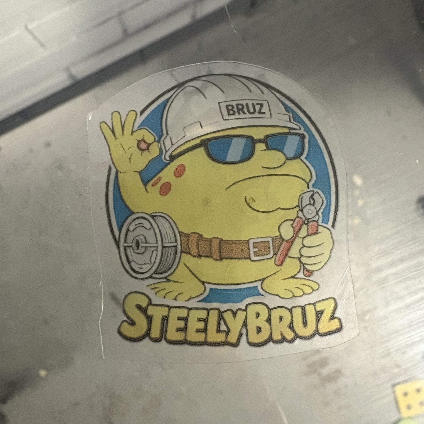 STEELY BRUZ STICKER